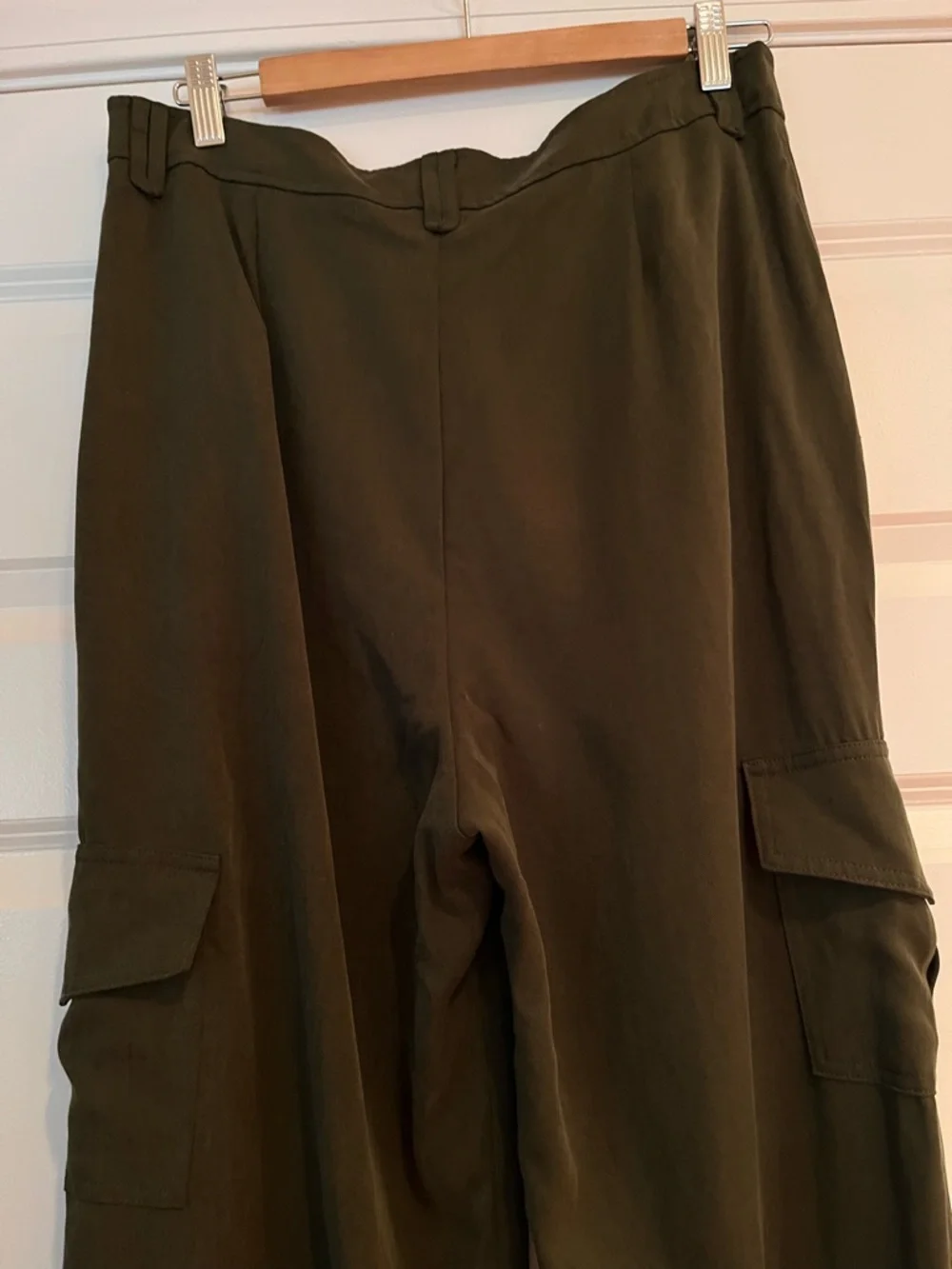 NWT REFORMATION Jackson Cargo Pant Size 10 Straight-Leg Fern Green ~ $198 - Picture 10 of 14